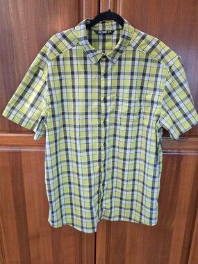 ARC'TERYX checkered casual button down shortsleeve XXL